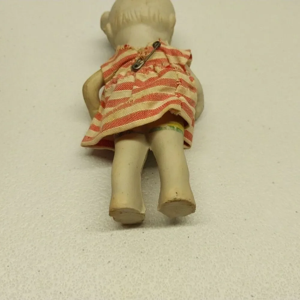 Vintage Made In Japan All Bisque Doll 4.5